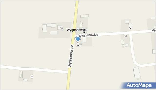 Wygnanowice, Wygnanowice, 32, mapa Wygnanowice