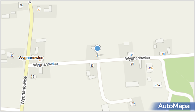 Wygnanowice, Wygnanowice, 34, mapa Wygnanowice