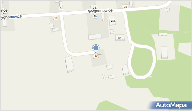 Wygnanowice, Wygnanowice, 40, mapa Wygnanowice