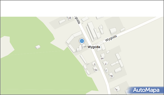 Wygoda, Wygoda, 1, mapa Wygoda