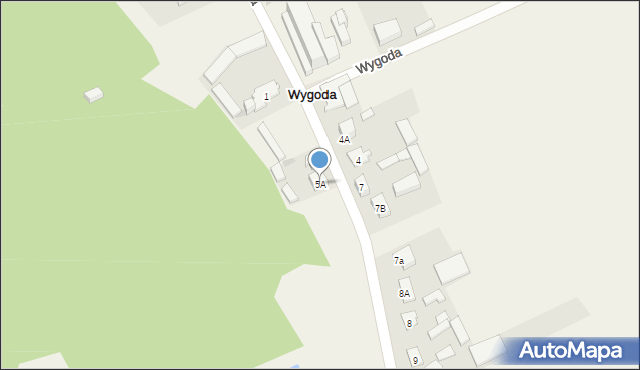 Wygoda, Wygoda, 5A, mapa Wygoda