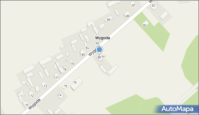 Wygoda, Wygoda, 84, mapa Wygoda