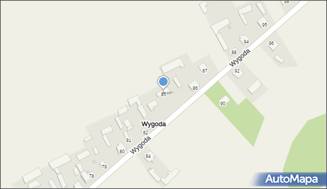 Wygoda, Wygoda, 85, mapa Wygoda