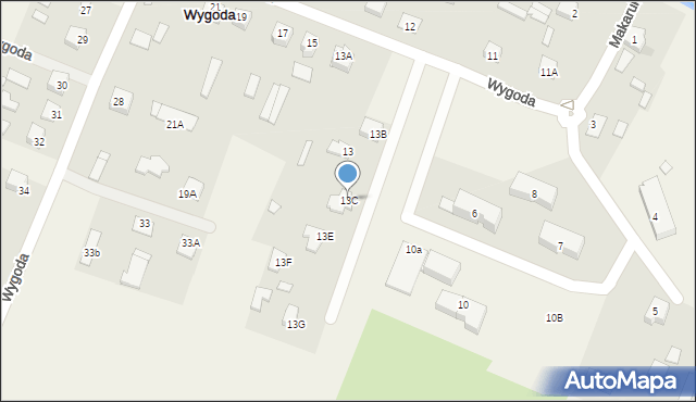 Wygoda, Wygoda, 13C, mapa Wygoda