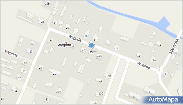 Wygoda, Wygoda, 15, mapa Wygoda