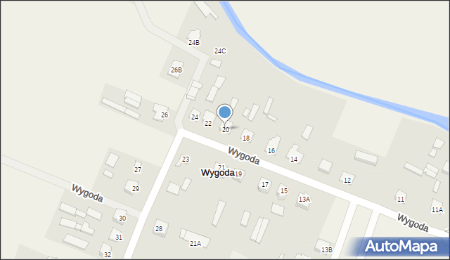 Wygoda, Wygoda, 20, mapa Wygoda