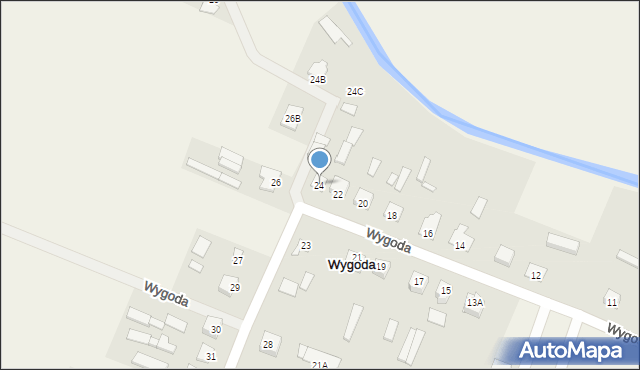 Wygoda, Wygoda, 24, mapa Wygoda