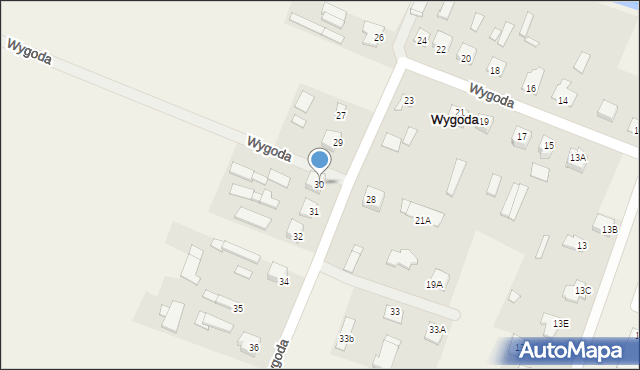 Wygoda, Wygoda, 30, mapa Wygoda