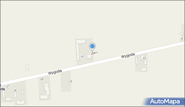 Wygoda, Wygoda, 12A, mapa Wygoda