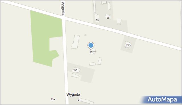 Wygoda, Wygoda, 40, mapa Wygoda