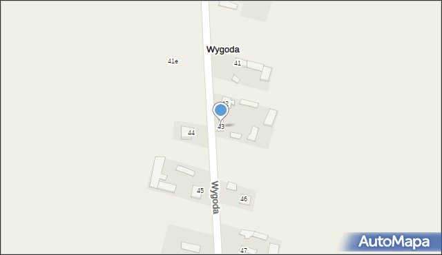 Wygoda, Wygoda, 43, mapa Wygoda