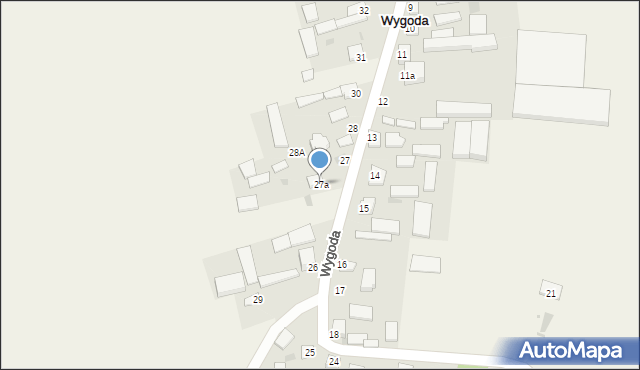 Wygoda, Wygoda, 27a, mapa Wygoda