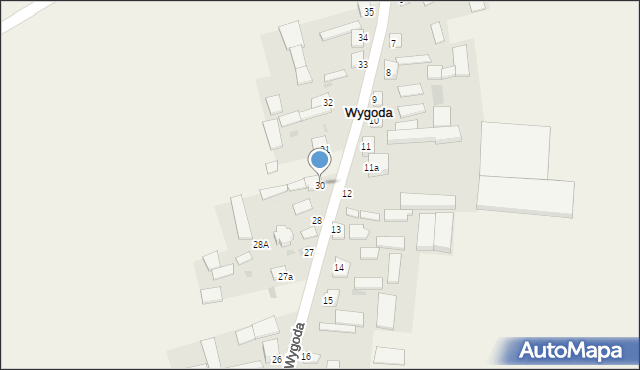 Wygoda, Wygoda, 30, mapa Wygoda