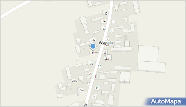 Wygoda, Wygoda, 31, mapa Wygoda