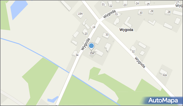 Wygoda, Wygoda, 33a, mapa Wygoda