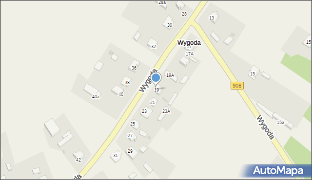 Wygoda, Wygoda, 19, mapa Wygoda