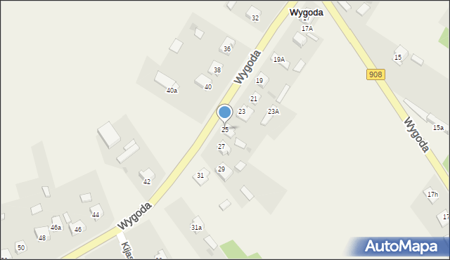 Wygoda, Wygoda, 25, mapa Wygoda