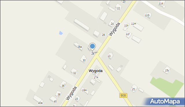 Wygoda, Wygoda, 28, mapa Wygoda