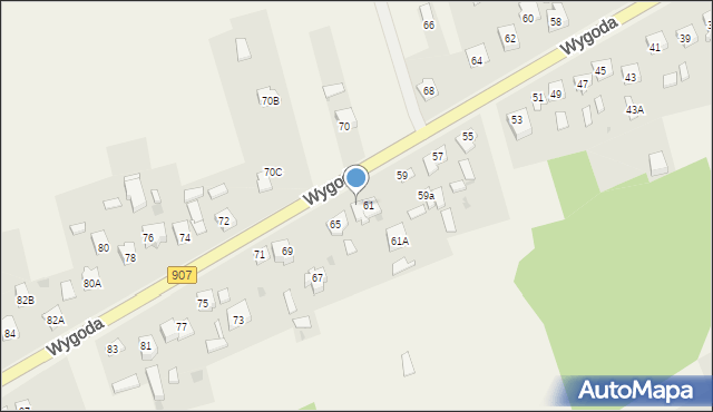 Wygoda, Wygoda, 63, mapa Wygoda