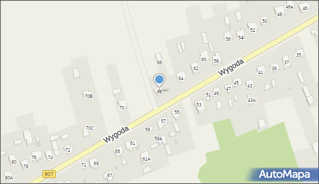 Wygoda, Wygoda, 68, mapa Wygoda