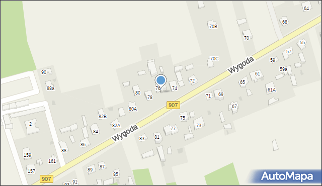 Wygoda, Wygoda, 78a, mapa Wygoda