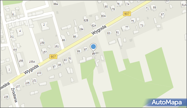 Wygoda, Wygoda, 85, mapa Wygoda