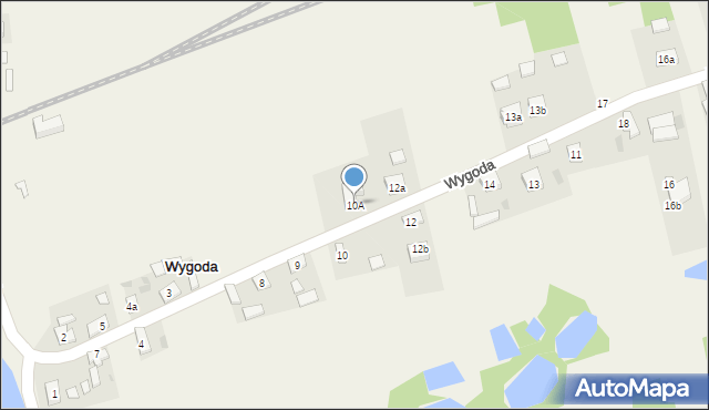 Wygoda, Wygoda, 10A, mapa Wygoda