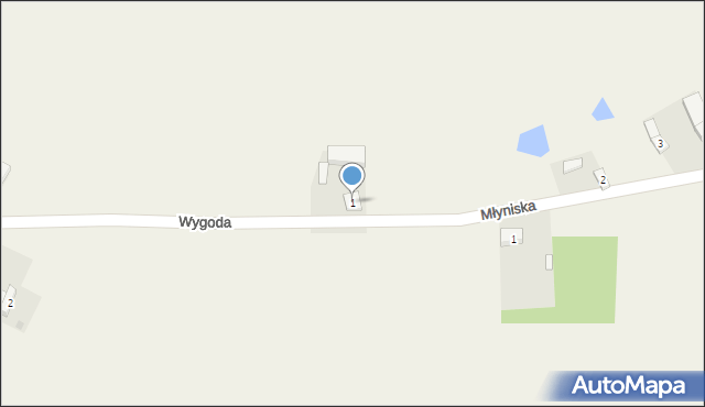 Wygoda, Wygoda, 1, mapa Wygoda