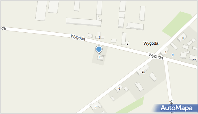 Wygoda, Wygoda, 1, mapa Wygoda