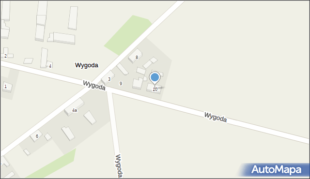 Wygoda, Wygoda, 10, mapa Wygoda