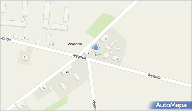 Wygoda, Wygoda, 9, mapa Wygoda