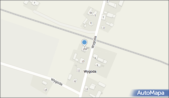 Wygoda, Wygoda, 10A, mapa Wygoda