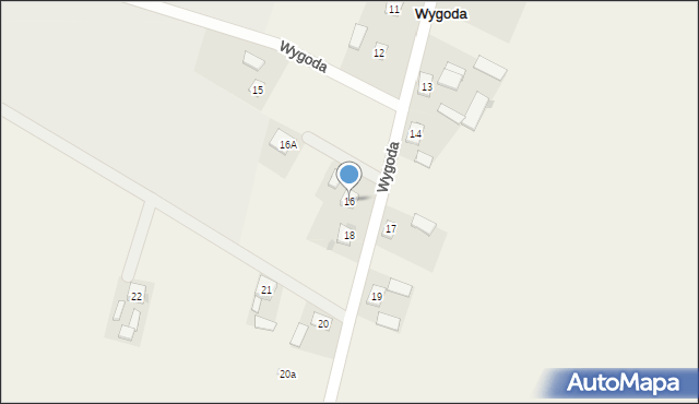 Wygoda, Wygoda, 16, mapa Wygoda