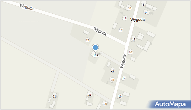 Wygoda, Wygoda, 16A, mapa Wygoda