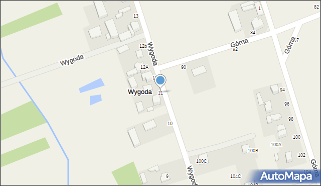 Wygoda, Wygoda, 11, mapa Wygoda