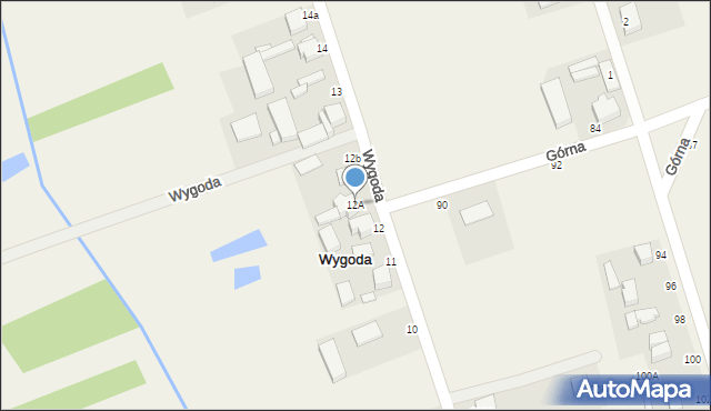 Wygoda, Wygoda, 12A, mapa Wygoda