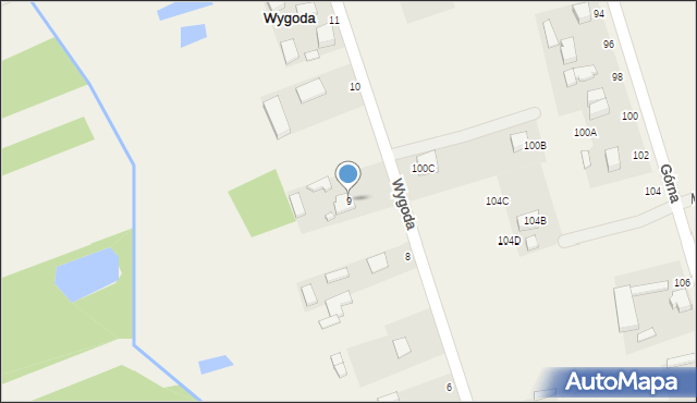 Wygoda, Wygoda, 9, mapa Wygoda