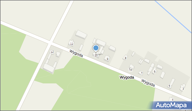 Wygoda, Wygoda, 10, mapa Wygoda