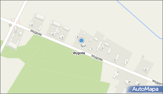 Wygoda, Wygoda, 7A, mapa Wygoda