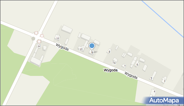 Wygoda, Wygoda, 9, mapa Wygoda