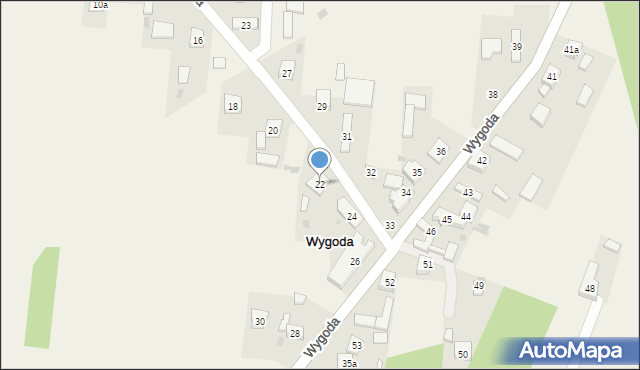 Wygoda, Wygoda, 22, mapa Wygoda