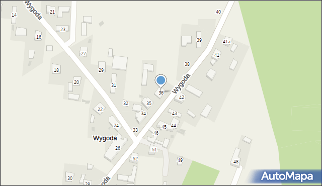 Wygoda, Wygoda, 36, mapa Wygoda