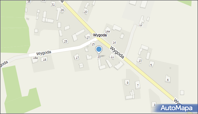 Wygoda, Wygoda, 13, mapa Wygoda