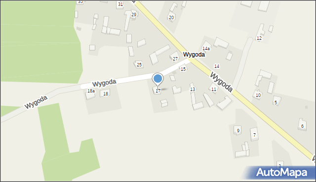 Wygoda, Wygoda, 17, mapa Wygoda