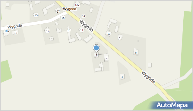 Wygoda, Wygoda, 9, mapa Wygoda