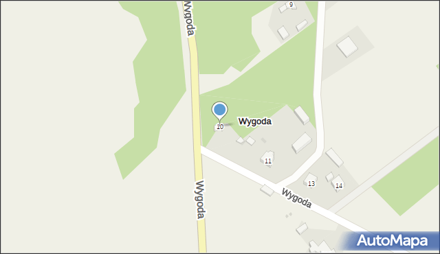 Wygoda, Wygoda, 10, mapa Wygoda