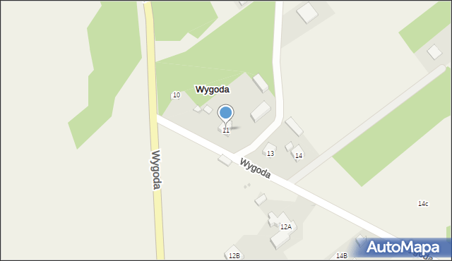 Wygoda, Wygoda, 11, mapa Wygoda