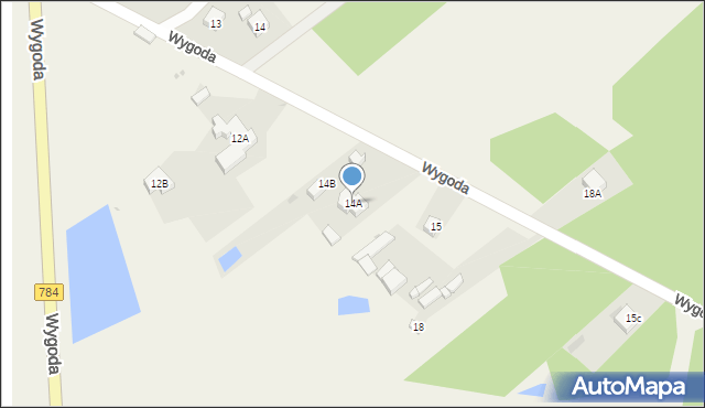 Wygoda, Wygoda, 14A, mapa Wygoda