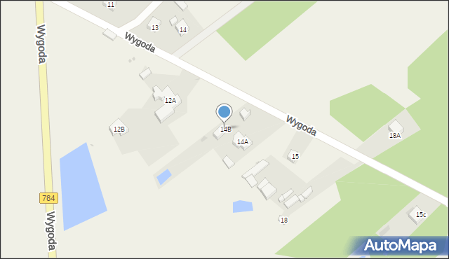 Wygoda, Wygoda, 14B, mapa Wygoda