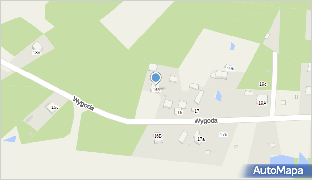 Wygoda, Wygoda, 16A, mapa Wygoda